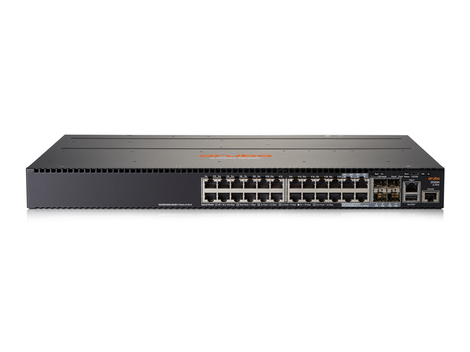 Hewlett Packard Enterprise Aruba 2930M 24G 1-slot Managed L3 Gigabit Ethernet (10/100/1000) 1U Grey